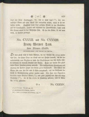 No. CXXXII. und No. CXXXIII. Franz Werner Tam. Zwo Blumen-Stükke