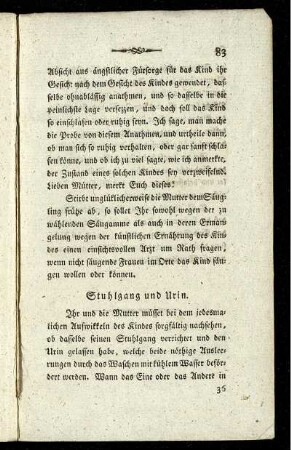 Stuhlgang und Urin.