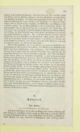B. Ästhetik