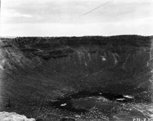 Der Barringer-Krater : Blick in den Barringer-Krater.