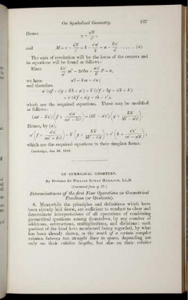 On symolical geometry.