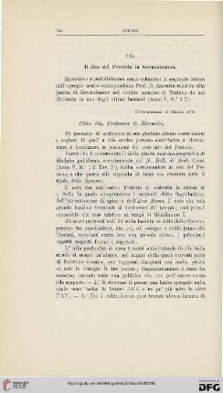 VII. Il sito del Pretorio in Gerusalemme