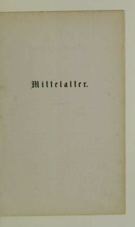 Mittelalter