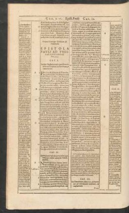 Epistola Pauli Ad Thessalonicenses Prima