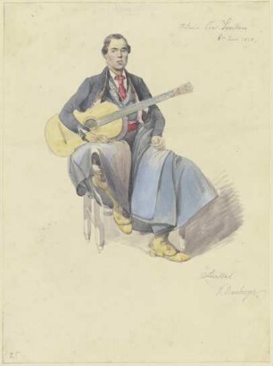 Spanier mit Gitarre