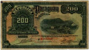 Geldschein, 200 Pesos, 1923