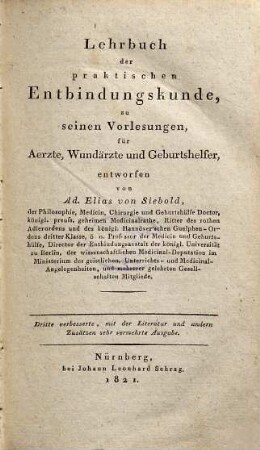 Lehrbuch der theoretisch-praktischen Entbindungskunde, 2. Practische Entbindungskunde