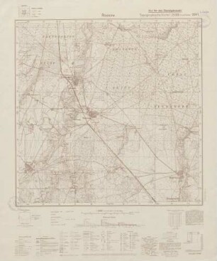 2941 Rossow, Topographische Karte 1:25000 (4cm - Karte)