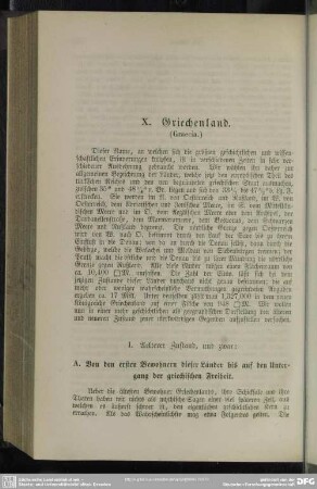 X. Griechenland : (Graecia)