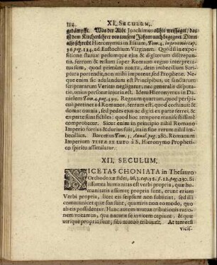 XII. Seculum.