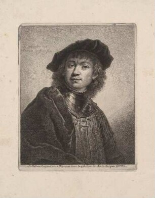 Bildnis Rembrandt Harmensz. van Rijn (jugendlich)
