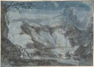 Bergige Flusslandschaft
