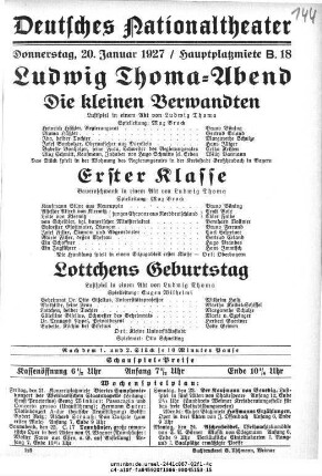 Lottchens Geburtstag
