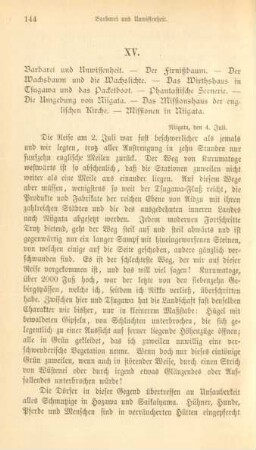 XV. Barbarei und Unwissenheit. - ...