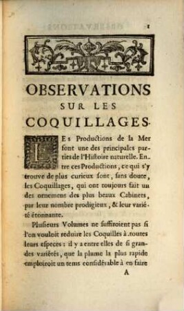 Catalogue raisonné de Coquilles et autres Curiosites naturelles