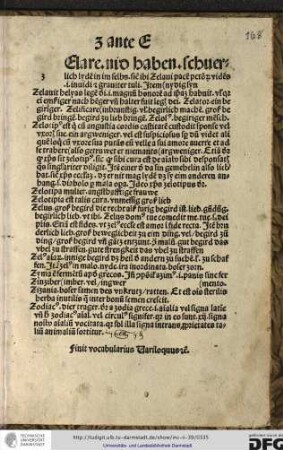 Finit vocabularius Varioloquus etc.