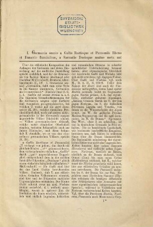 Cornelii Taciti Germania