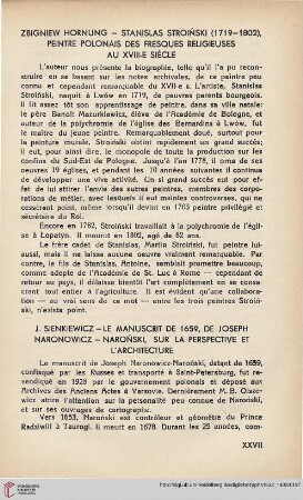 1: Stanislas Stroiński (1719 - 1802), peintre polonais des fresques religieuses au XVIII-e siècle