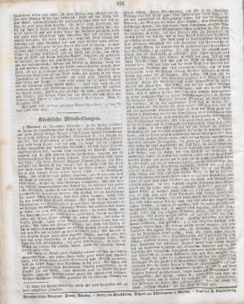 624 Kirchliche Mittheilungen