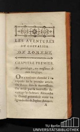 Chapitre premier. Ma génealogie, ma naissance & mon horoscope.