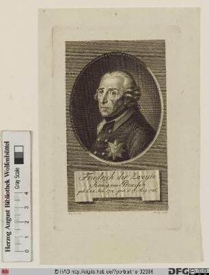 Bildnis Friedrich II. der Große, König von Preußen (reg. 1740-86)