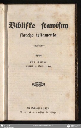 Bibliske stawisny stareho testamenta