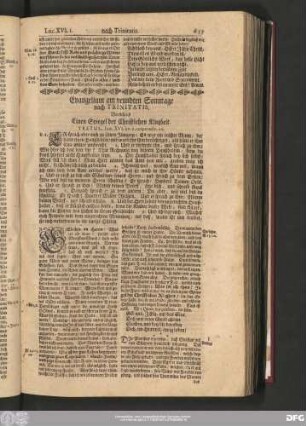 Evangelium am neundten Sonntage nach Trinitatis. Vorstellend Einen Spiegel der Christlichen Klugheit.