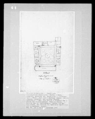 Grundriß des 1. Stocks der ehemaligen Klostergebäude