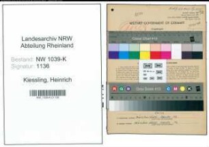 Entnazifizierung Heinrich Kiessling , geb. 01.07.1893 (Beamter)