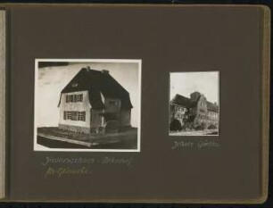 Siedlungshaus, Berlin-Alt-Glienicke; Schule, Görlitz: Ansichten