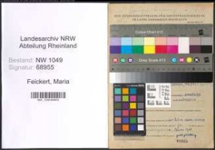 Entnazifizierung Maria Feickert , geb. 12.02.1906 (Lehrerin)