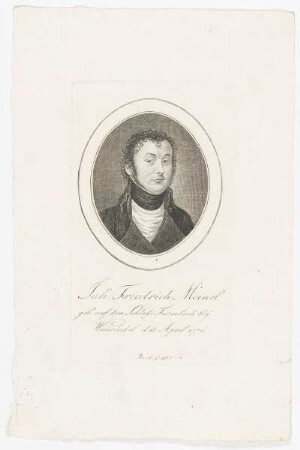 Bildnis des Joh. Friedrich Meinel