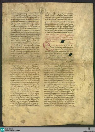 Eugippii excerpta ex operibus Augustini, Fragment - Cod. Karlsruhe 1415