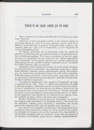 Historia de una espada contada por ella misma