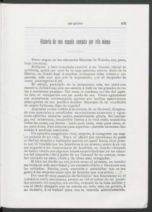 Historia de una espada contada por ella misma