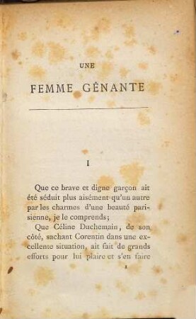 Une femme gênante