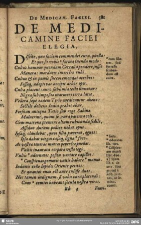 De Medicamine Faciei Elegia