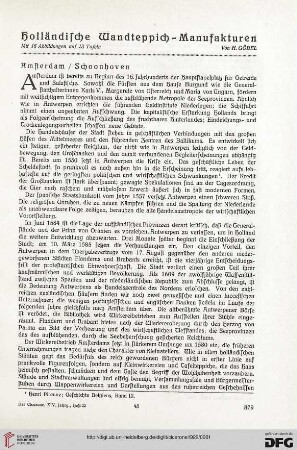 14: Holländische Wandteppich-Manufakturen, [1]