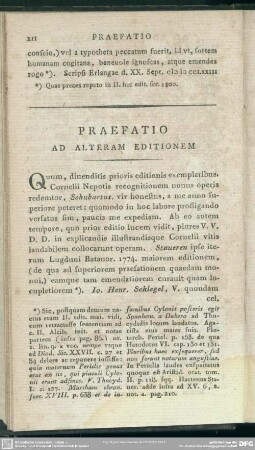 Praefatio Ad Alteram Editionem