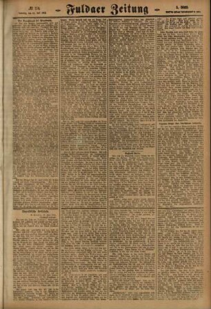 Dritte Ausgabe vom Samstag, den 31. Juli 1915.