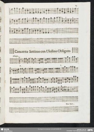 Concerto settimo con violino obligato