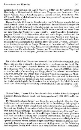 Eckert, Gerhard :: Unsere Elbe, besucht und erlebt zwischen Schnackenburg und Cuxhaven : Husum, Husum Druck- und Verlagsgesellschaft, 1988