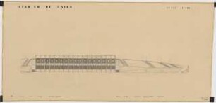 Sportfield Kairo Main Stadium: Ansicht Western Elevation, 1:200