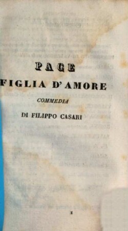 Pace figlia d'amore