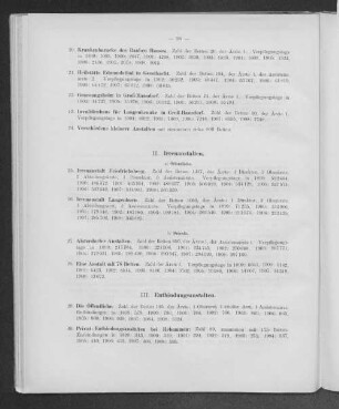 II. Irrenanstalten.