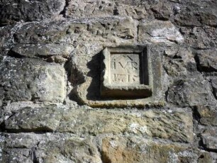 Kirchhofmauer im Süden-Jahrstein Renovierung Jahr 1715