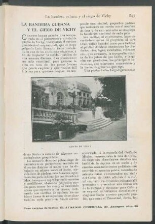 La bandera cubana y el ciego de Vichy.