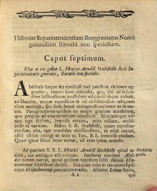 L. J. J. Langii Historia superintendentium Burggraviatus Norici superioris generalium, [21]. Continuatio 20
