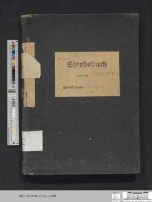Sterberegister Booßen 1938-1944