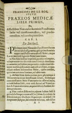 Liber Primus. De Affectibus Naturales hominis Functiones læsas vel constituentibus, vel producentibus, vel consequentibus.